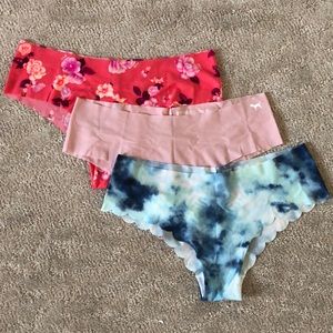 VS PINK - 3 pairs cheekster panties